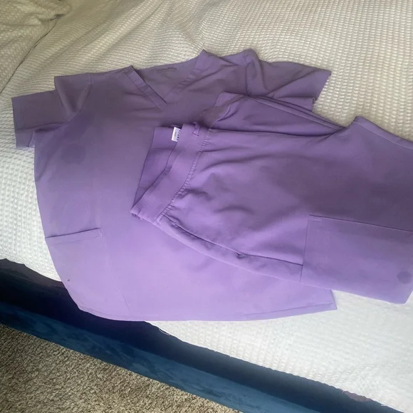 Purple Scrub Set - Picture 2 of 6